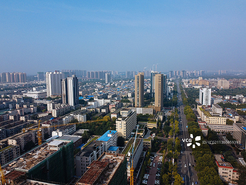 平顶山 新华区 长青路 鹰城广场 建设路 佳田新天地图片素材