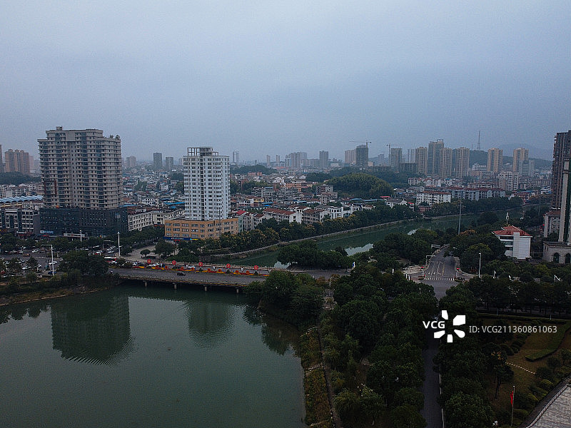 咸宁市 咸安区 咸宁大道 人民广场 十六潭公园 咸宁美术馆图片素材