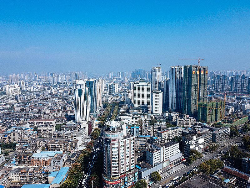 襄阳市 樊城区 长征路 人民广场 人民公园 大庆路图片素材