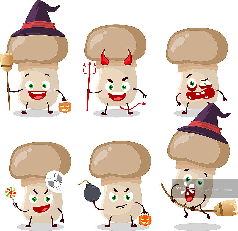 万圣节表情符号与卡通图片素材
