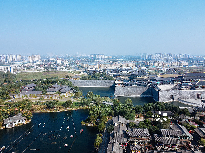 襄阳市 襄城区 向阳路 岘山路  中国唐城 襄阳博物馆 岘首图片素材