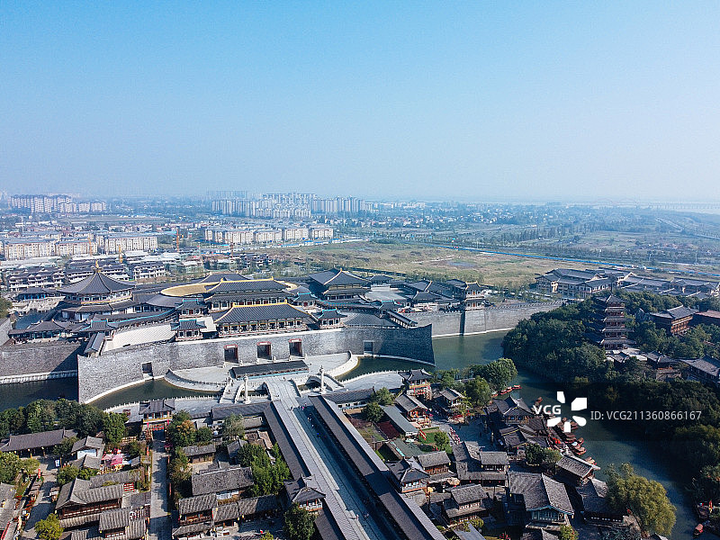襄阳市 襄城区 向阳路 岘山路  中国唐城 襄阳博物馆 岘首图片素材