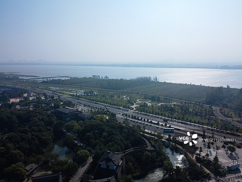 襄阳市 襄城区 向阳路 岘山路  中国唐城 襄阳博物馆 岘首图片素材