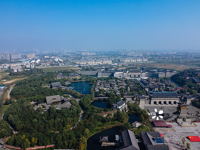 襄阳市 襄城区 向阳路 岘山路  中国唐城 襄阳博物馆 岘首图片素材