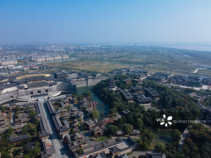 襄阳市 襄城区 向阳路 岘山路  中国唐城 襄阳博物馆 岘首图片素材