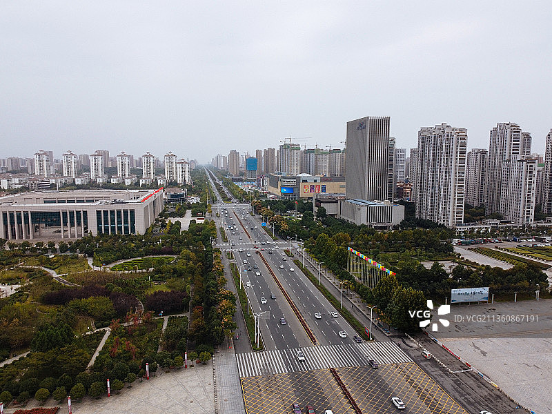 信阳市 平桥区 新七大道 百花会展 百花园 信阳市博物馆 百图片素材