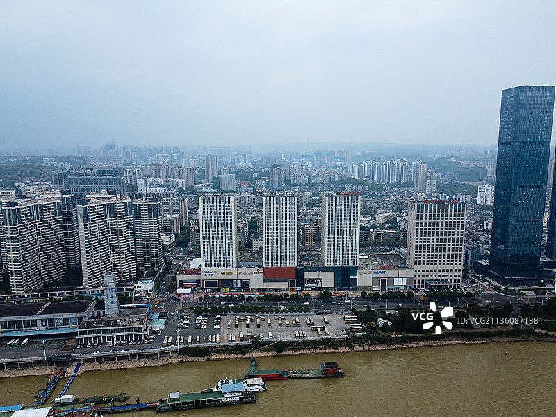 宜昌市 伍家岗区 夷陵长江大桥 沿江大道 胜利三路 滨江公园图片素材