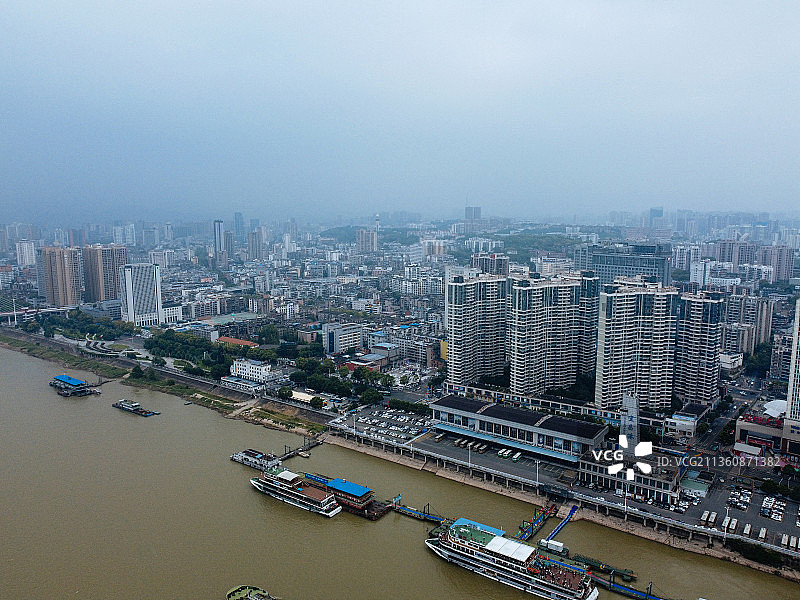 宜昌市 伍家岗区 夷陵长江大桥 沿江大道 胜利三路 滨江公园图片素材