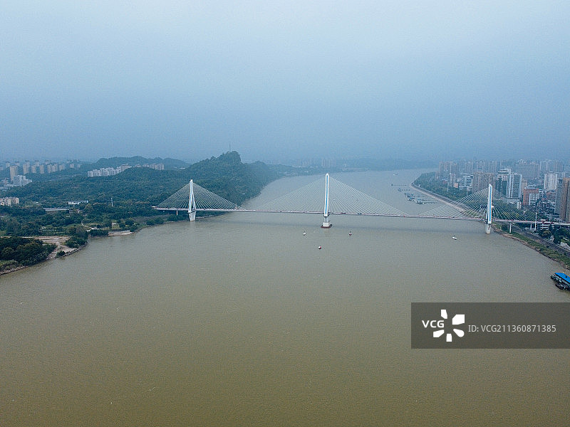 宜昌市 伍家岗区 夷陵长江大桥 沿江大道 胜利三路 滨江公园图片素材