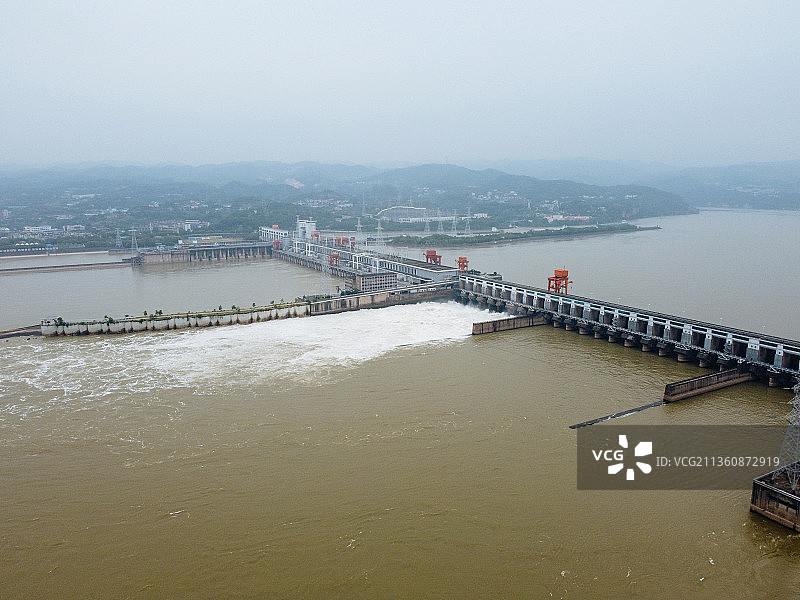 宜昌市 西陵区 葛洲坝船闸景区 葛洲坝 镇平路 长江 水坝图片素材