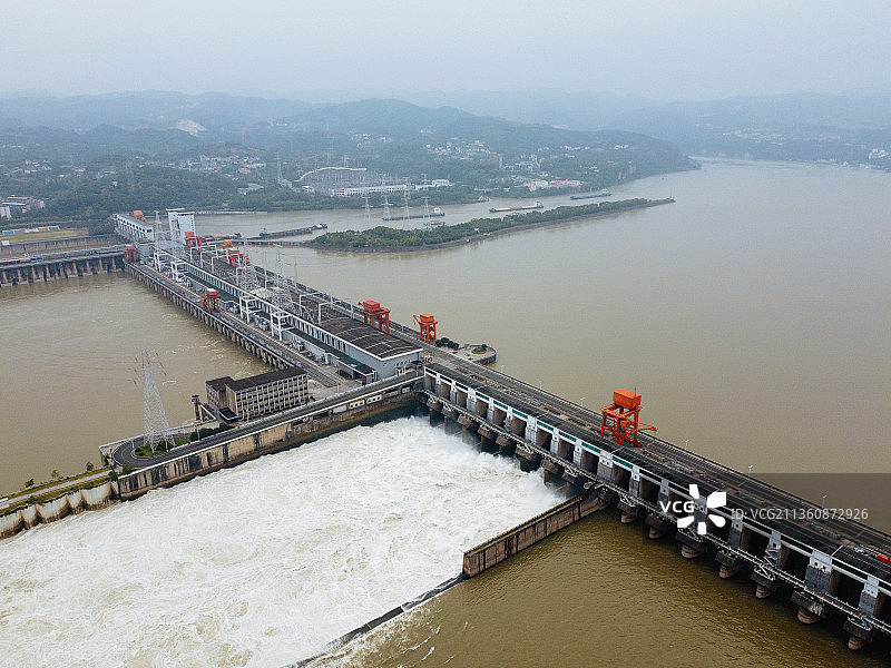 宜昌市 西陵区 葛洲坝船闸景区 葛洲坝 镇平路 长江 水坝图片素材