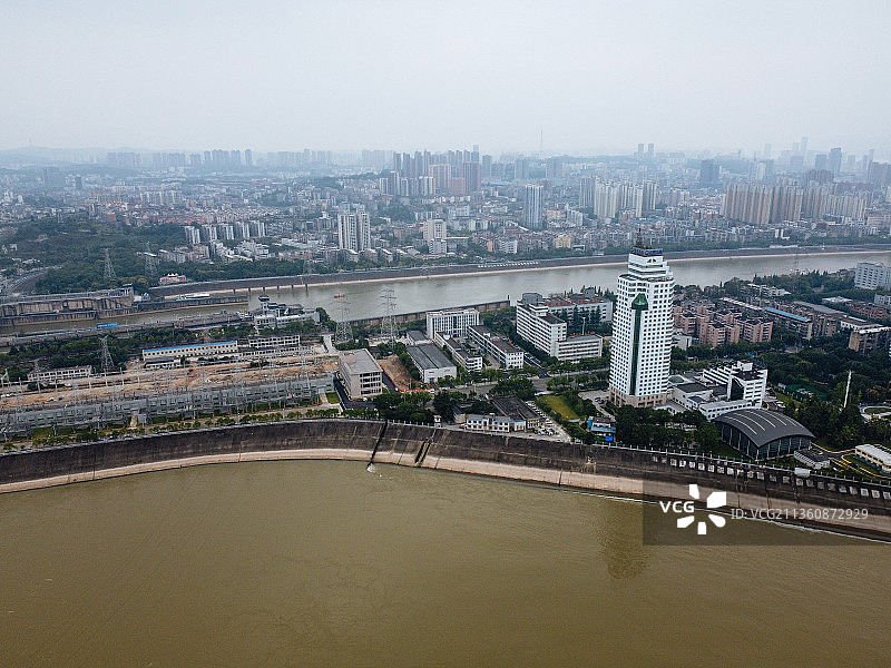 宜昌市 西陵区 葛洲坝船闸景区 葛洲坝 镇平路 长江 水坝图片素材