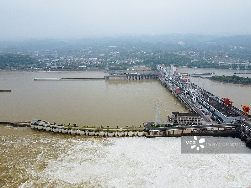 宜昌市 西陵区 葛洲坝船闸景区 葛洲坝 镇平路 长江 水坝图片素材