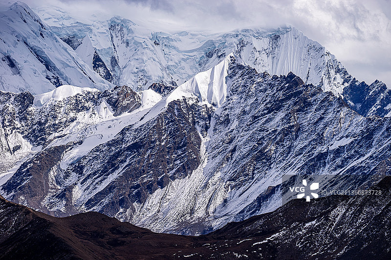 贡嘎山图片素材