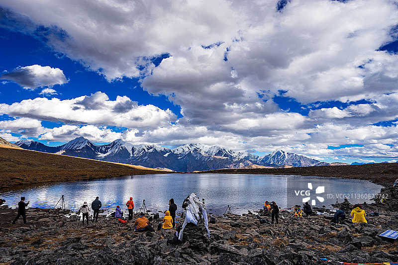 高山海子-冷嘎措图片素材