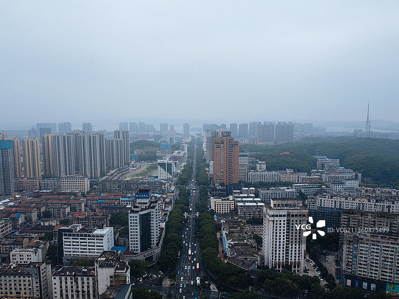 岳阳市 岳阳楼区  南湖大道 东茅岭路 洞庭大厦 航拍素材图片素材