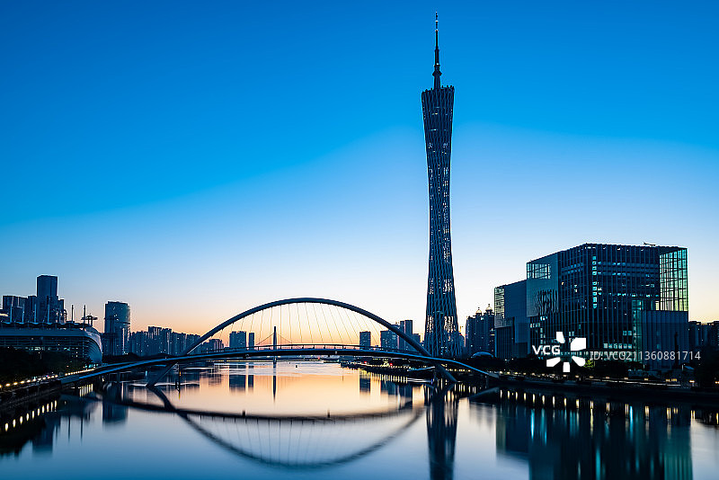 广州冬日日出图片素材