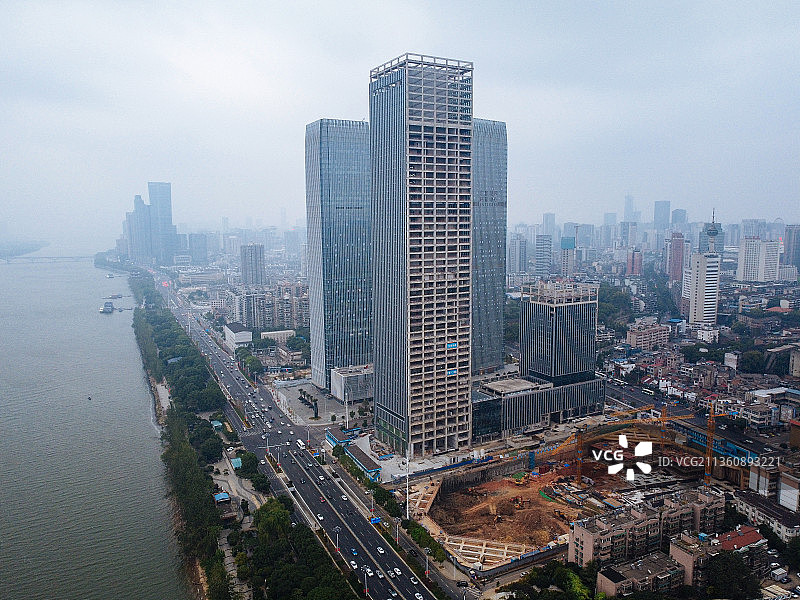 长沙市 天心区 灵官渡 湘江中路 天心公园 芙蓉中路图片素材