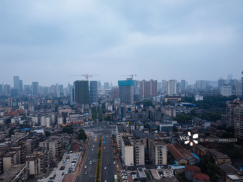 长沙市 天心区 灵官渡 湘江中路 天心公园 芙蓉中路图片素材