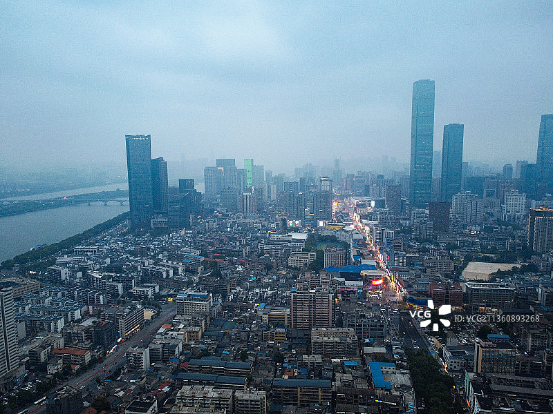 长沙市 天心区 灵官渡 湘江中路 天心公园 芙蓉中路图片素材