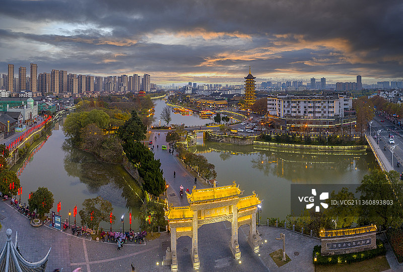 江苏省淮安市里运河文化长廊图片素材