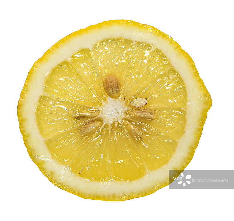 棚拍新鲜的柠檬片图片素材
