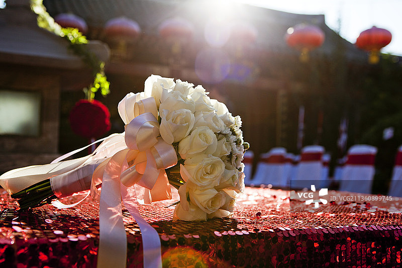 婚礼上的手捧花图片素材