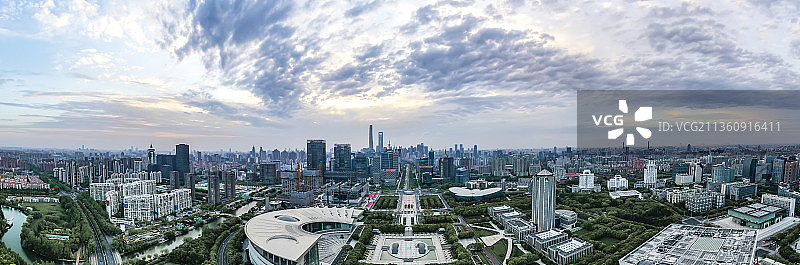 上海科技馆城市风光图片素材