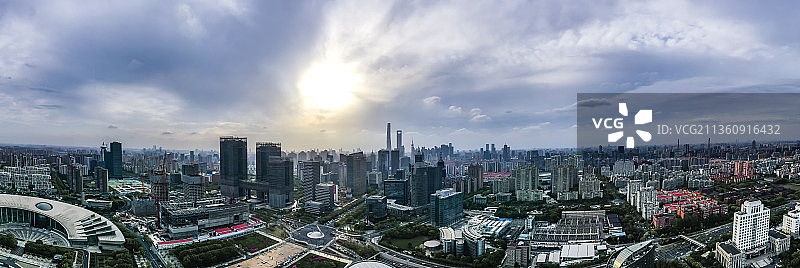 上海科技馆城市风光图片素材