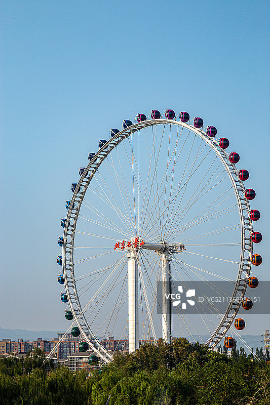 石景山游乐园的摩天轮图片素材