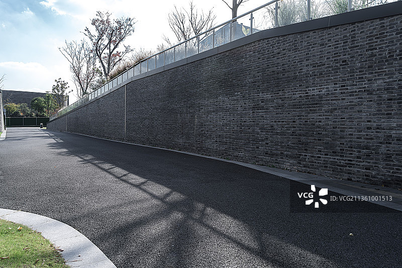 城市园区道路图片素材