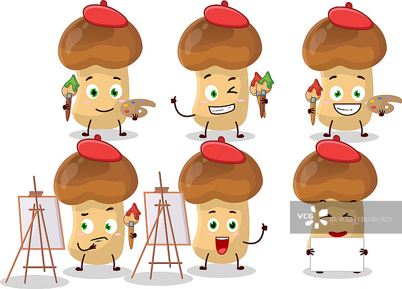 草菇卡通艺术图片素材