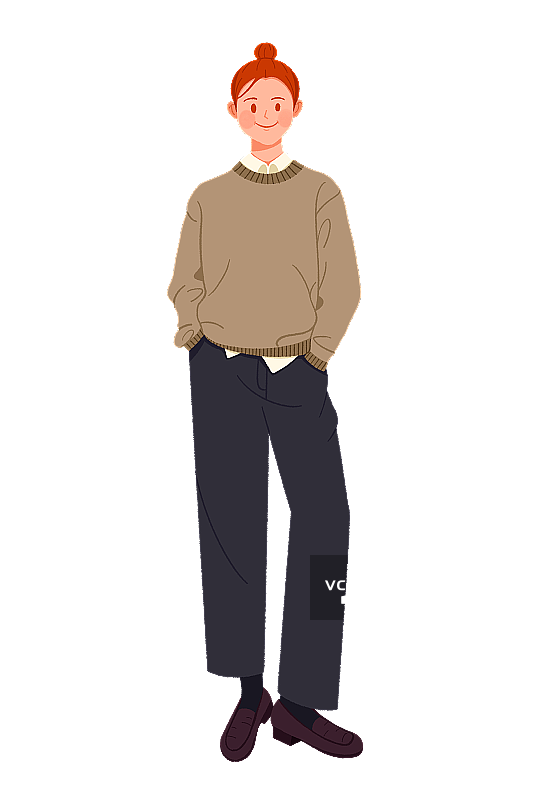 职场女生灰色系穿搭图片素材