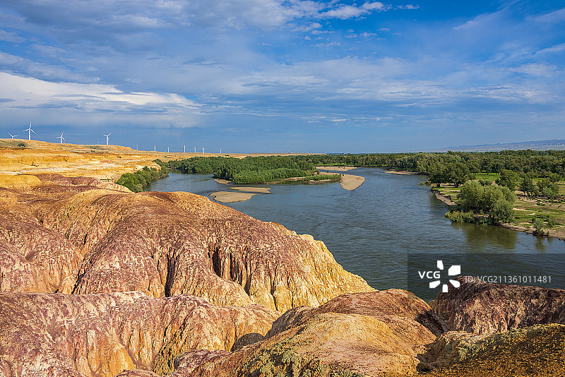 新疆五彩滩景区图片素材