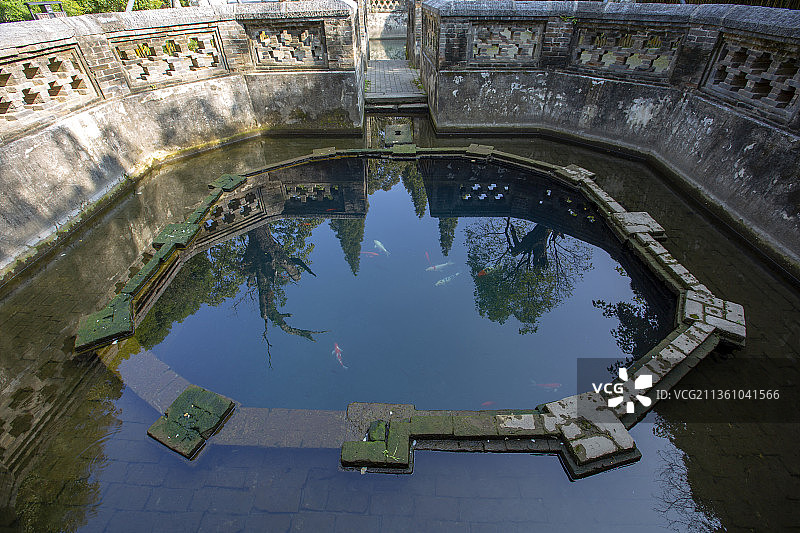 中国郊野园林第一家：习家池风景区自然风光图片素材