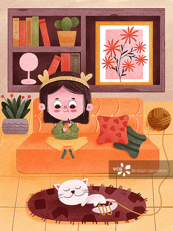 我的小时候  吃零食图片素材