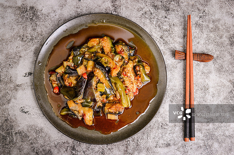 肉末茄子图片素材