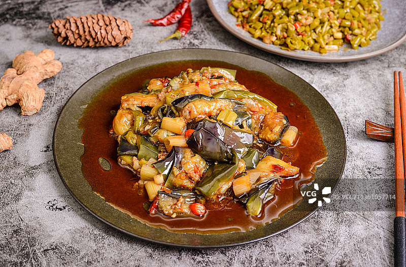 肉末茄子图片素材