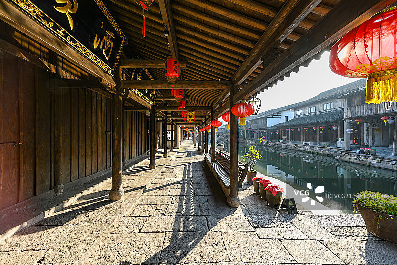 绍兴柯桥古镇、黄酒小镇图片素材