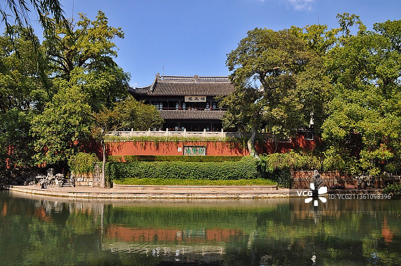 浙江嘉兴南湖烟雨楼图片素材