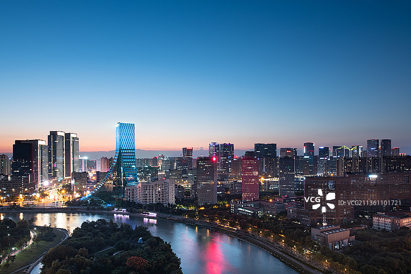 成都现代城市风光图片素材