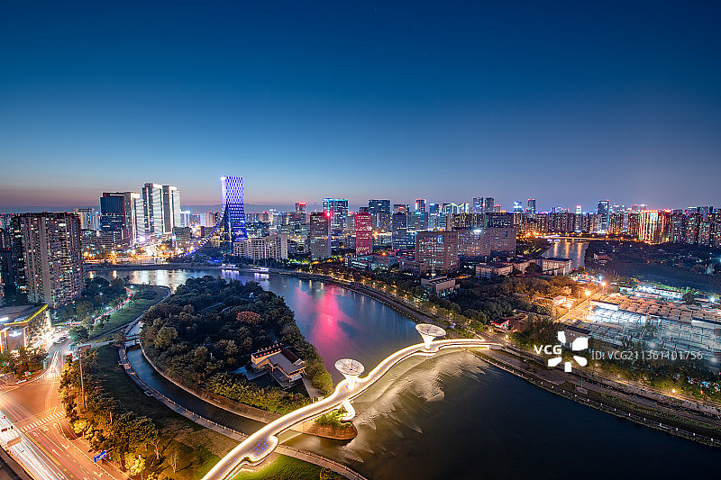 成都现代城市风光图片素材