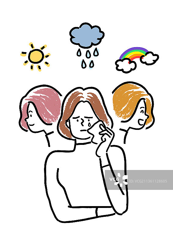 心理健康、情绪疏导、情感图片素材