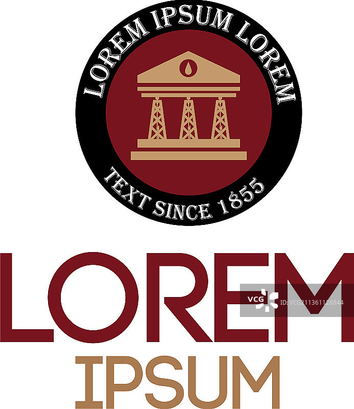 钻井公司标志设计图片素材