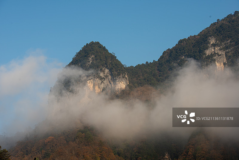 光雾山秋色图片素材