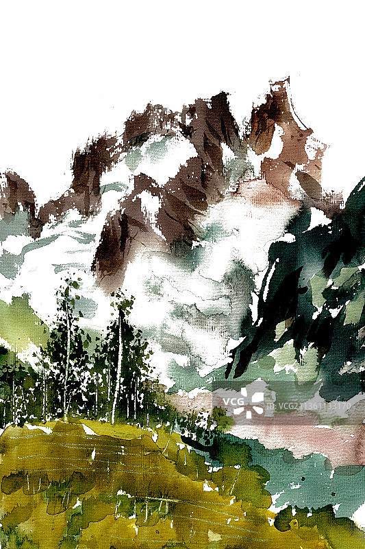 静静的山谷图片素材