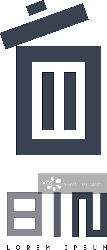 垃圾箱图标设计图片素材