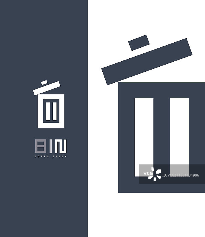 垃圾箱图标设计图片素材