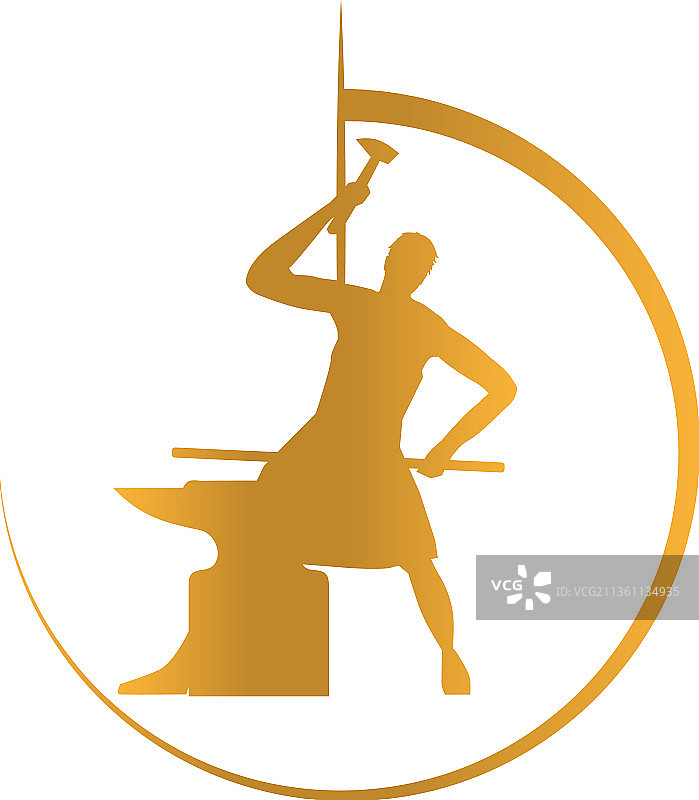 铁匠logo设计图片素材