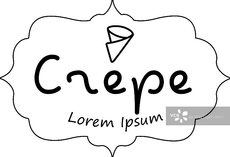 可丽饼Logo设计图片素材